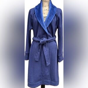 Ugg Australia Duffield II Wrap Robe Size Large Navy Blue